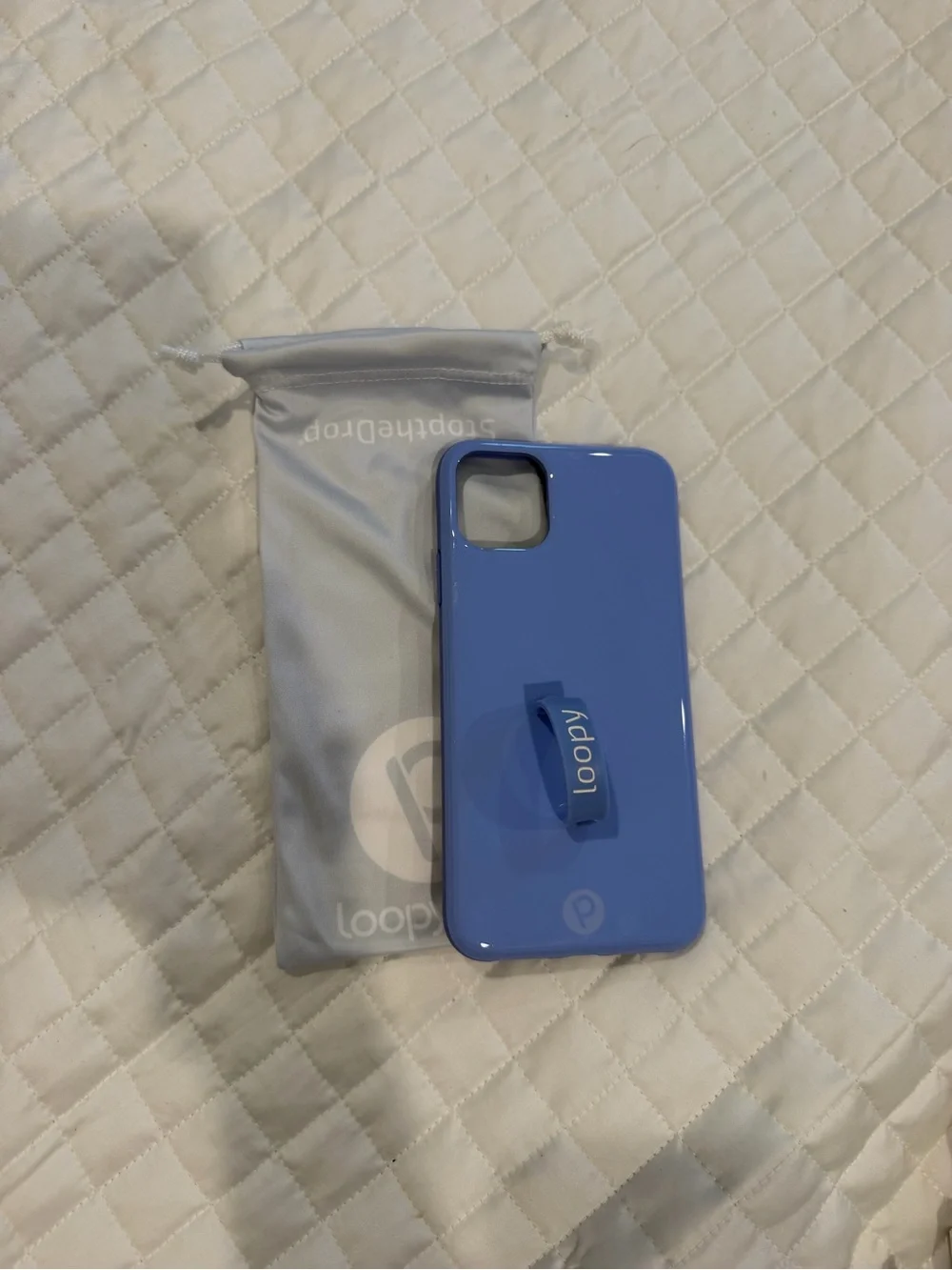 Loopy Case Periwinkle Blue iPhone Pro Max 14 Case with Built-In Grip Loop